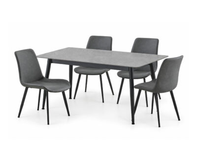 Conjunto Mesa Berna + 4 Sillas Lis Cuir